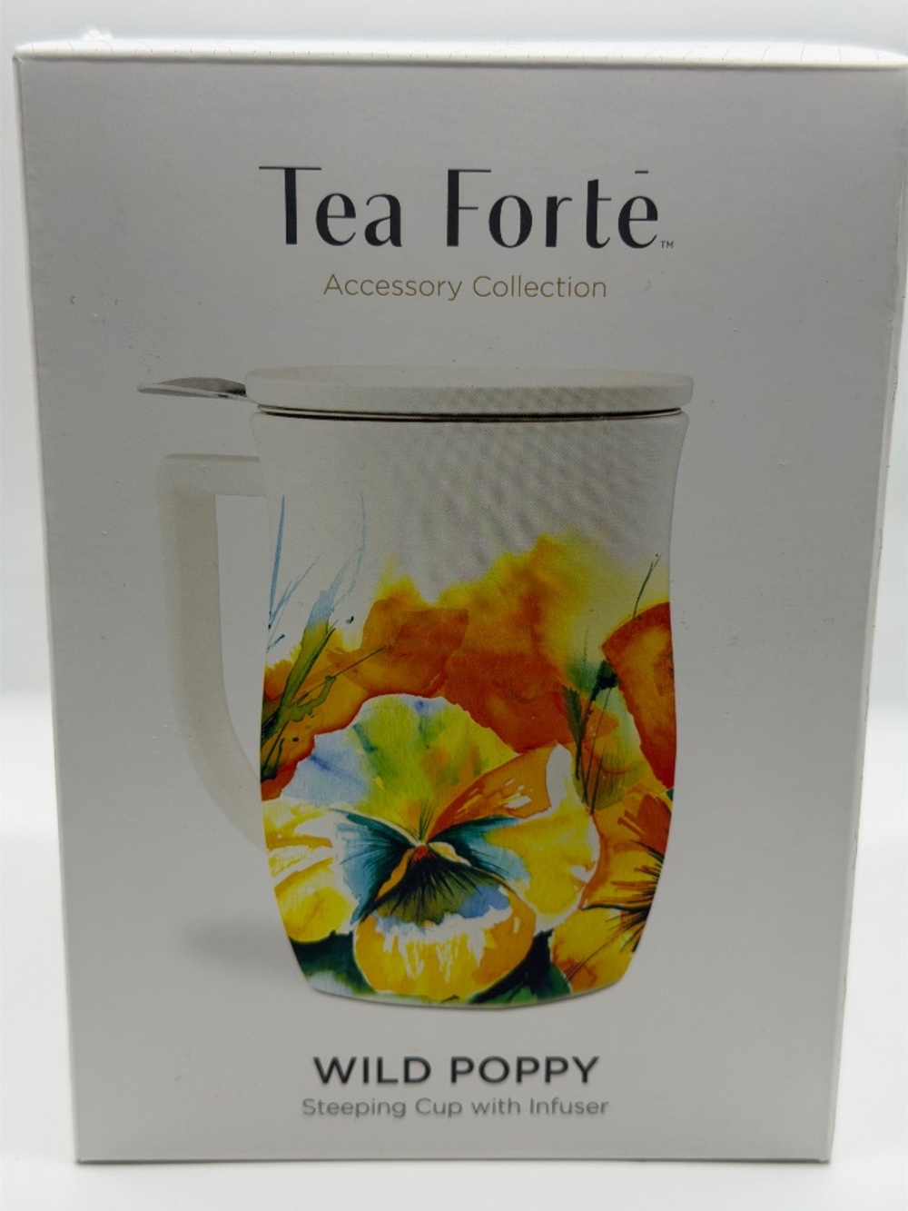 Tea Forte Wild Poppy Steeping Cup with Infuser